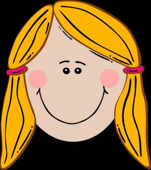 Раскраска лицо для детей девочки #12 #372325