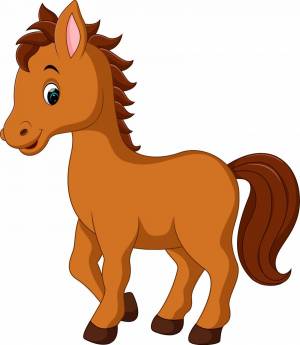 Раскраска лошадь для детей 6 7 лет #37 #375003
