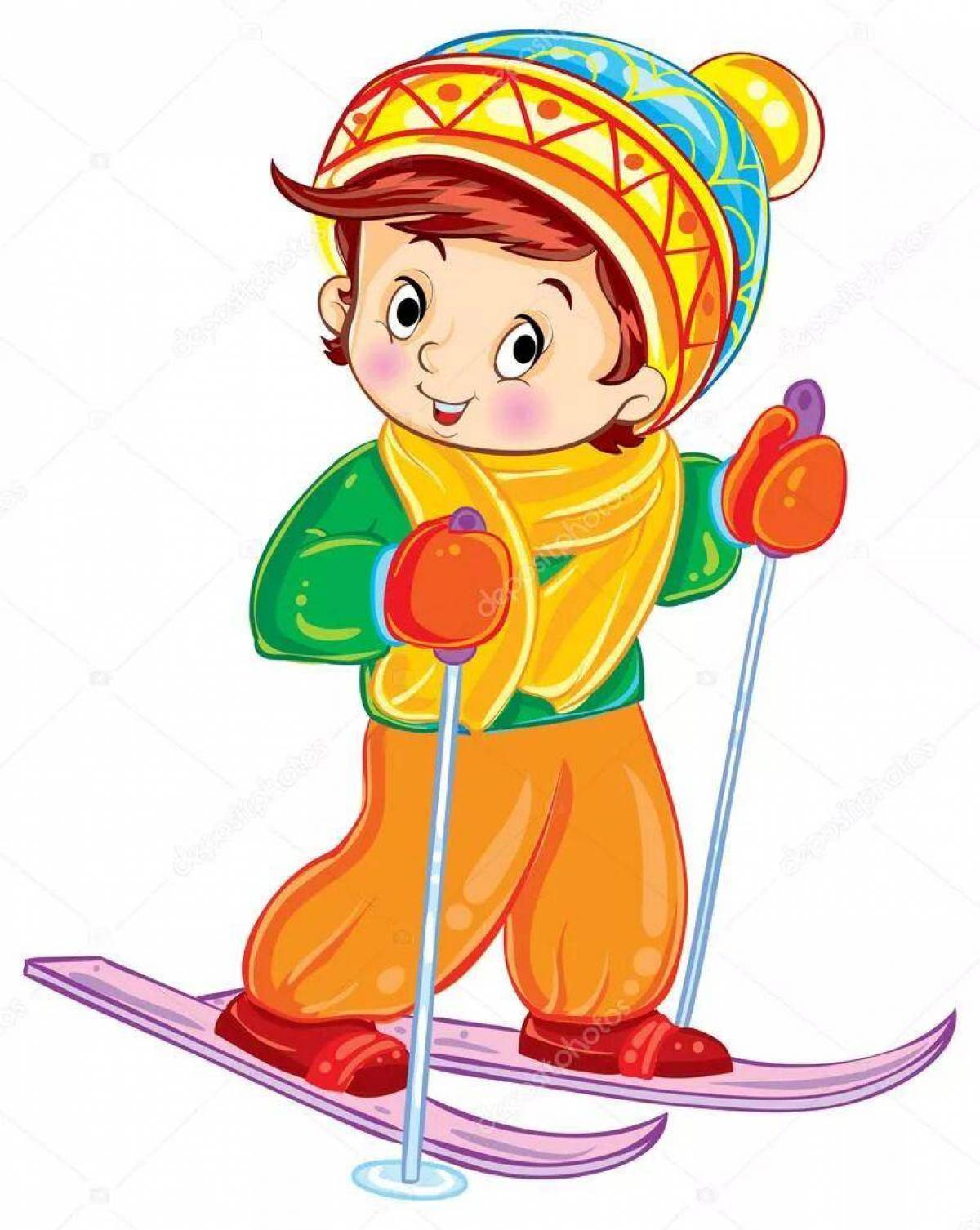 Лыжник для малышей #5