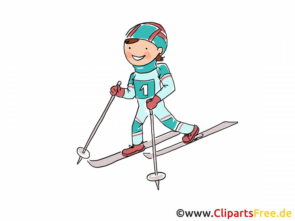 Лыжник для малышей #17