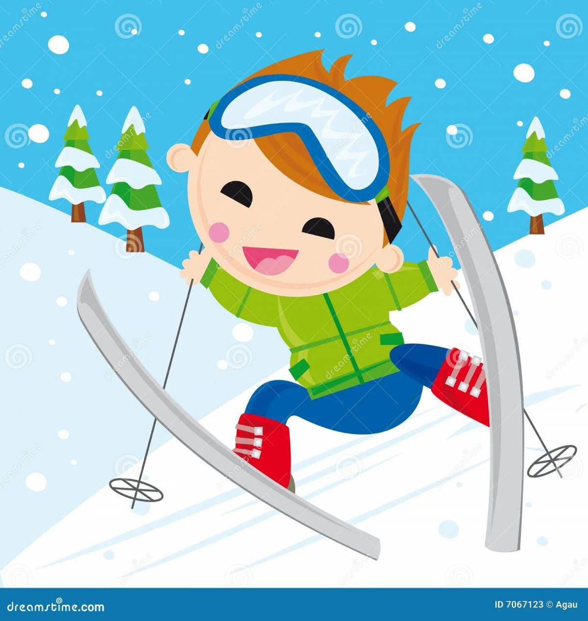 Лыжник для малышей #29