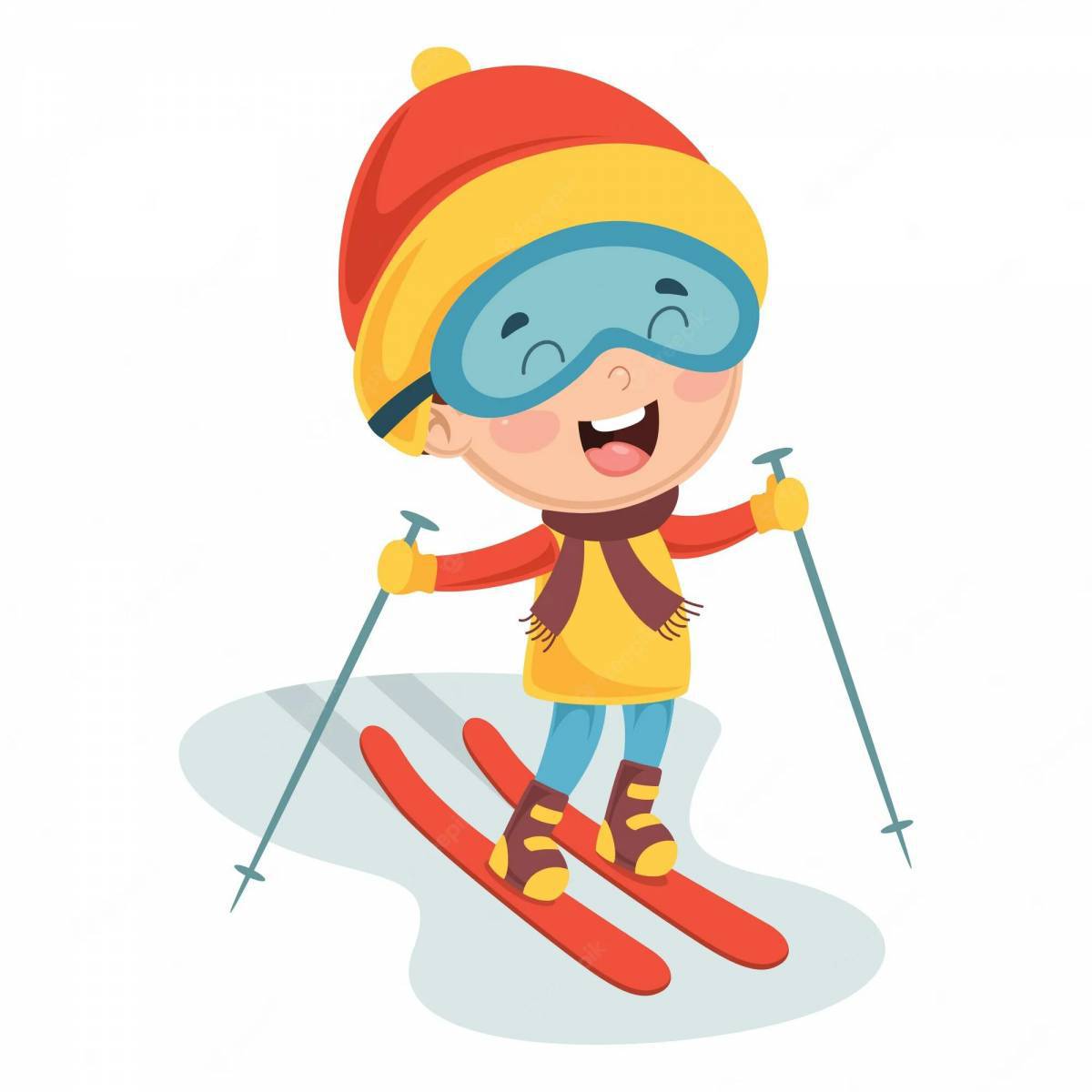 Лыжник для малышей #34