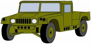 Раскраска машина военная для детей #1 #388123