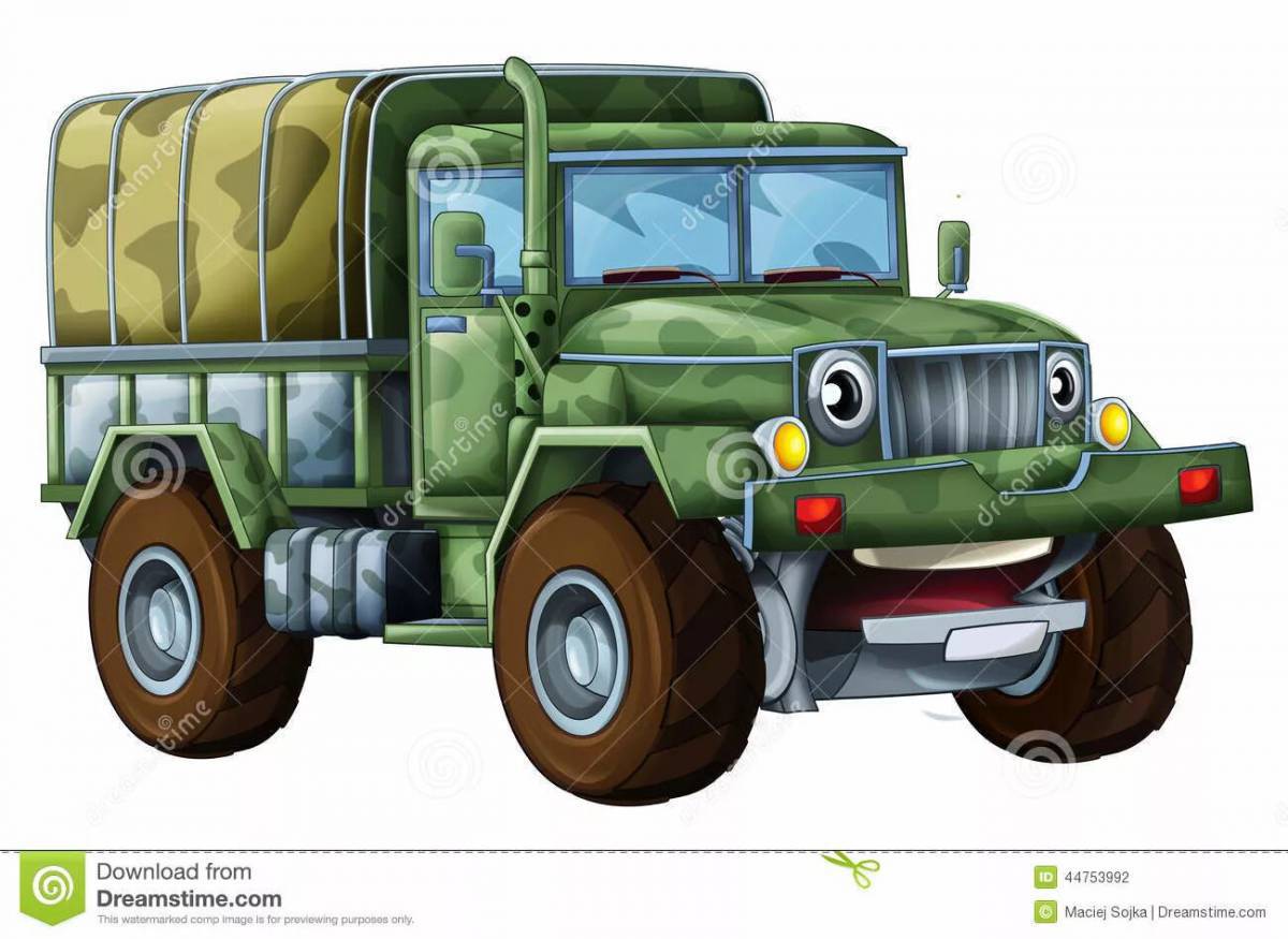 Машина военная для детей #34
