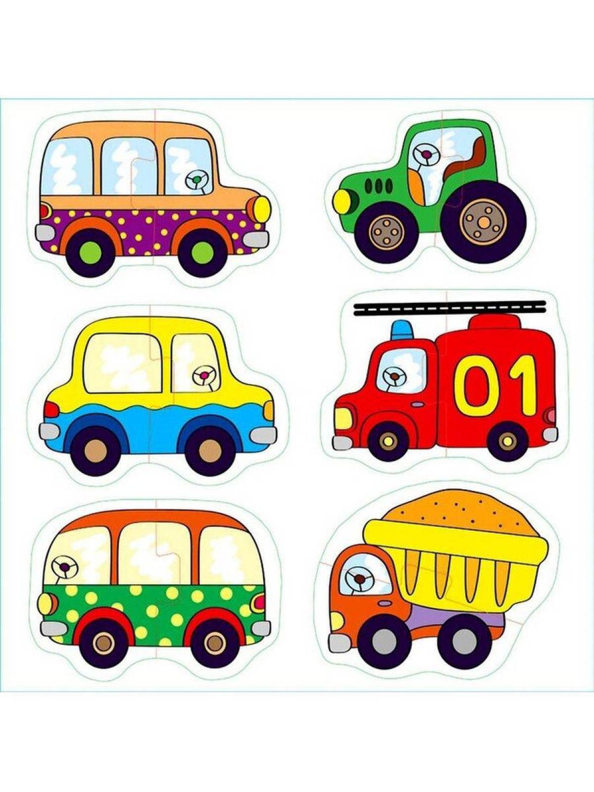 Машинки для мальчиков цветные #3