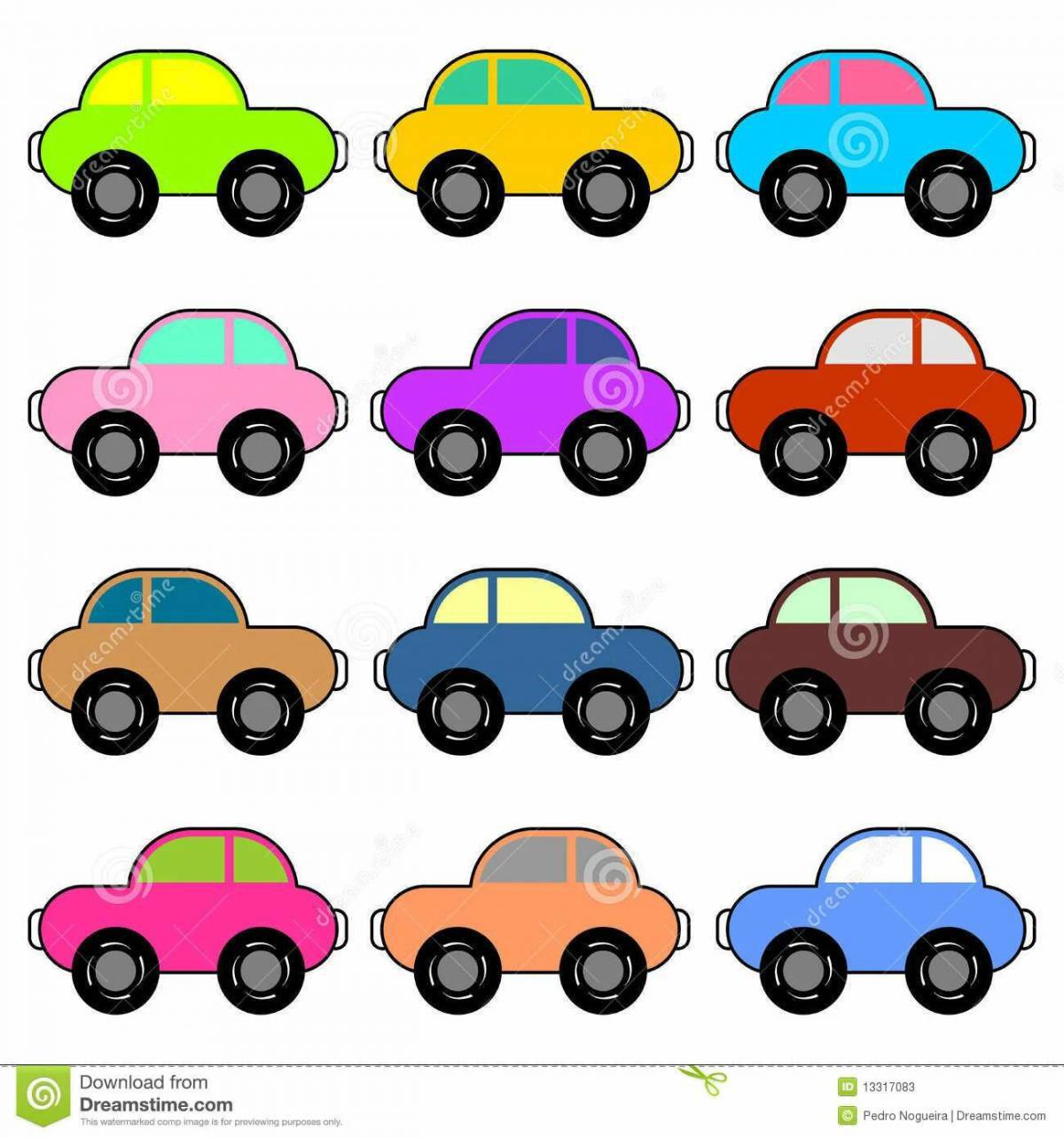 Машинки для мальчиков цветные #7
