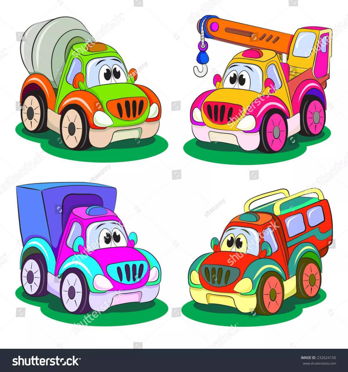 Машинки для мальчиков цветные #9