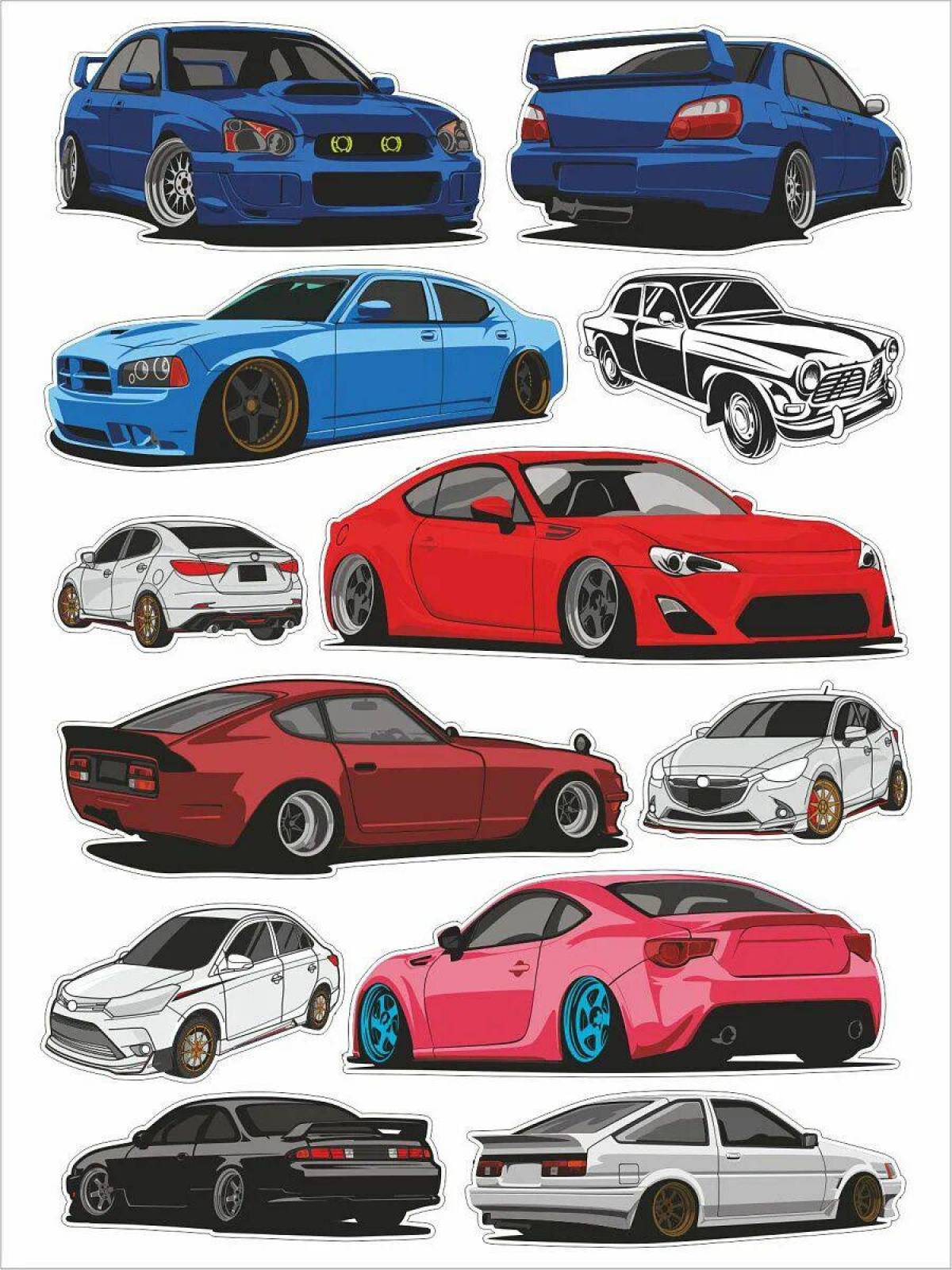 Машинки для мальчиков цветные #25
