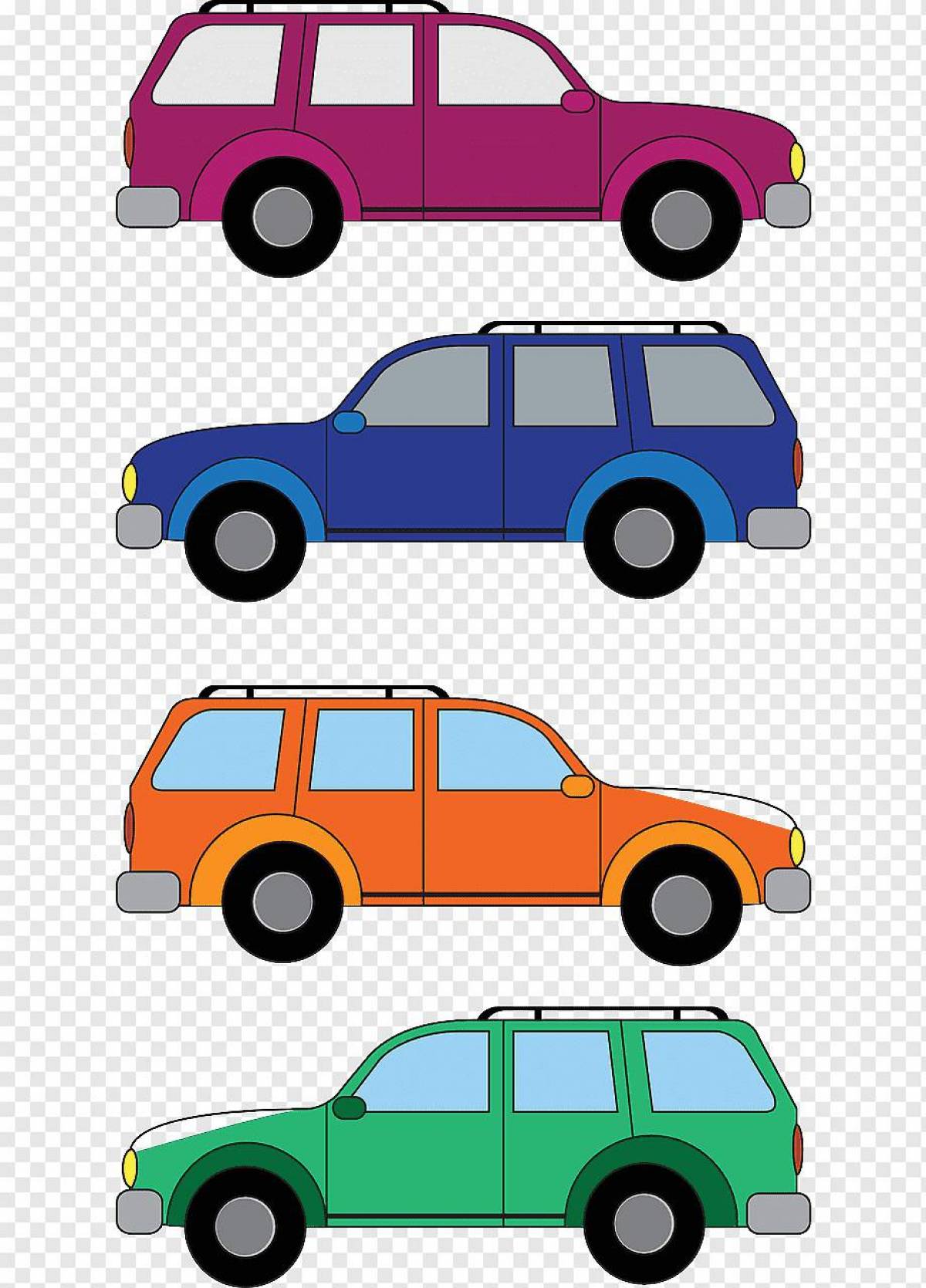 Машинки для мальчиков цветные #32