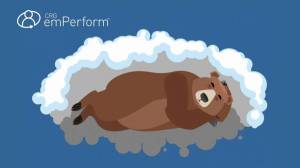 Раскраска медведь спит в берлоге для детей #18 #392709