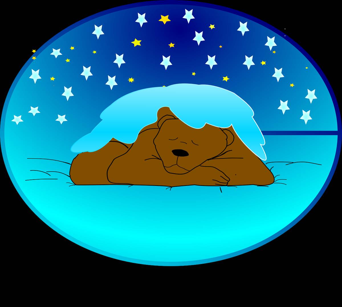 Медведь спит в берлоге для детей #38