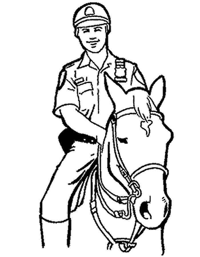 Фото Полицейский на коне