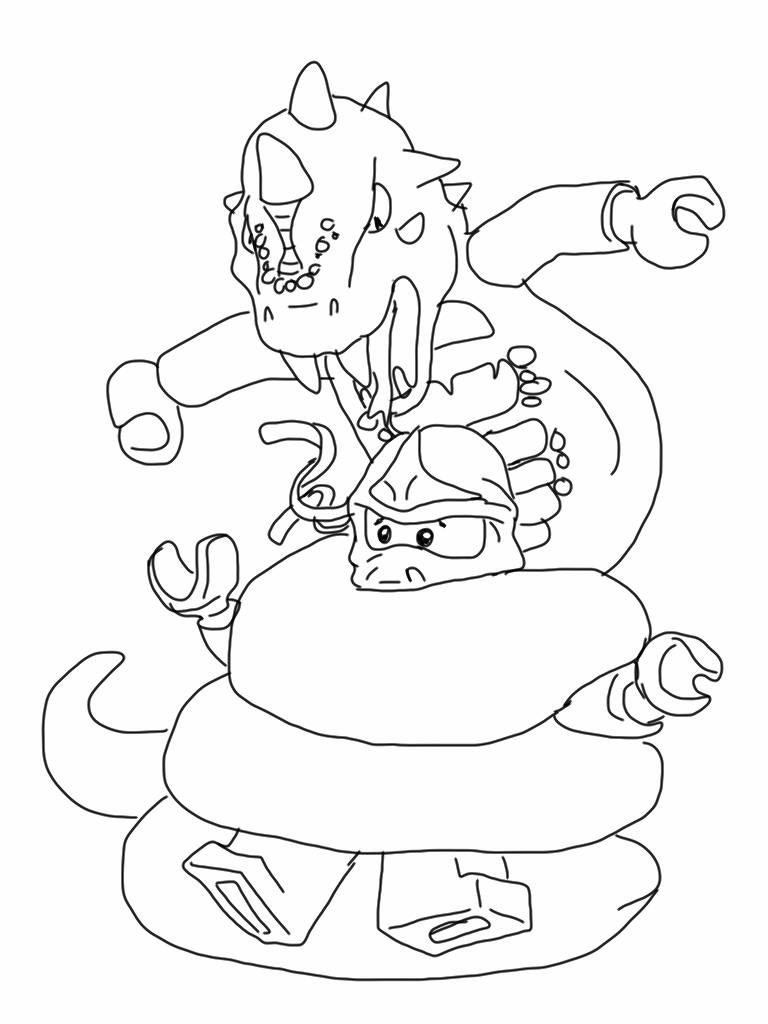 Lego ninja go coloring page