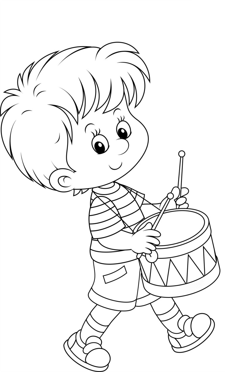 Фото Мальчик с барабаном