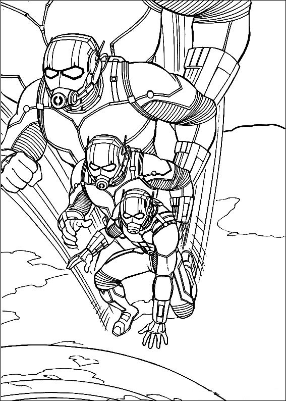 Ant-man coloring page