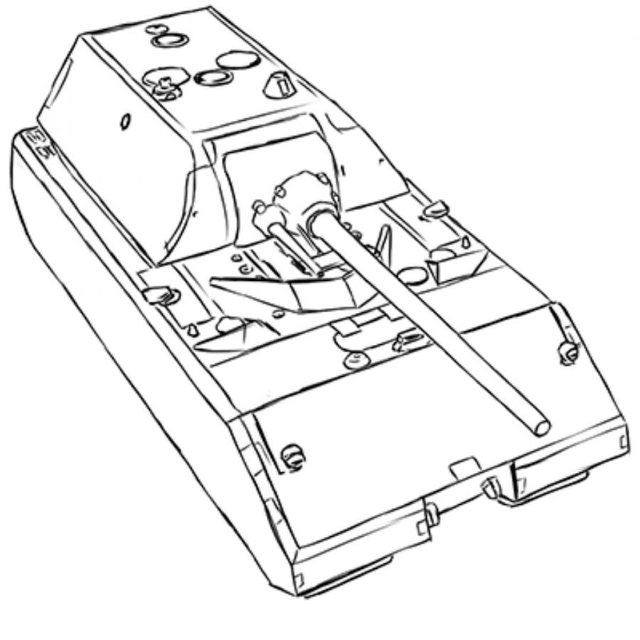 Photo Coloring pages tanks mouse