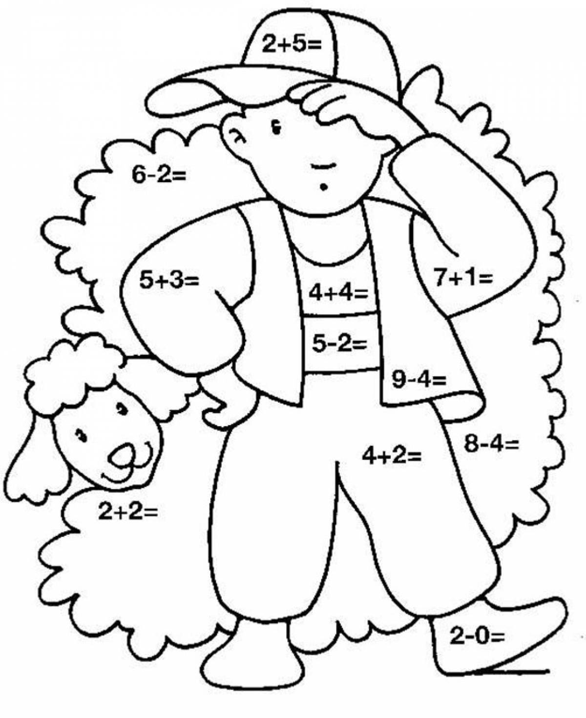Математические раскраски 5 6. Раскраска математика для дошкольников. Математические рисунки раскраски. Математические раскраски для детей. Раскрась по примерам для детей 6-7 лет.