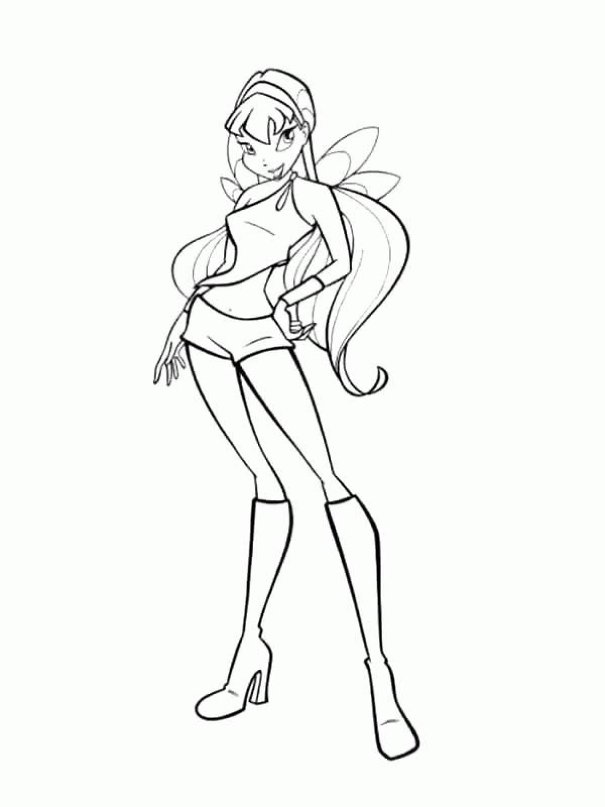Photo Winx coloring page