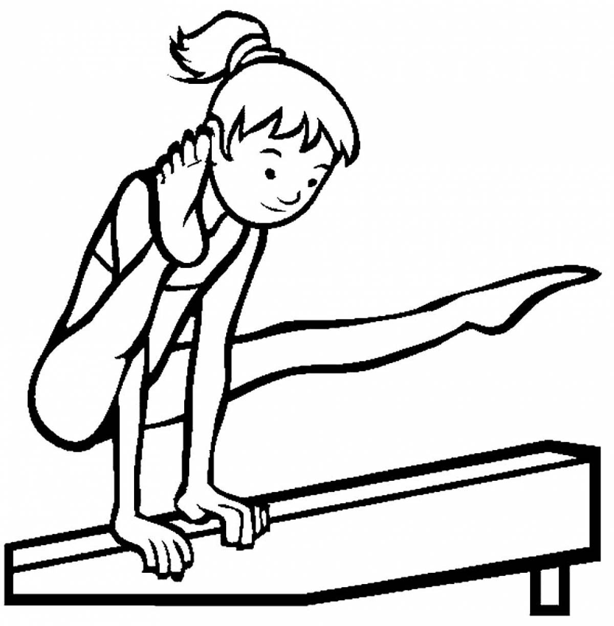 Gymnastics on the balance beam