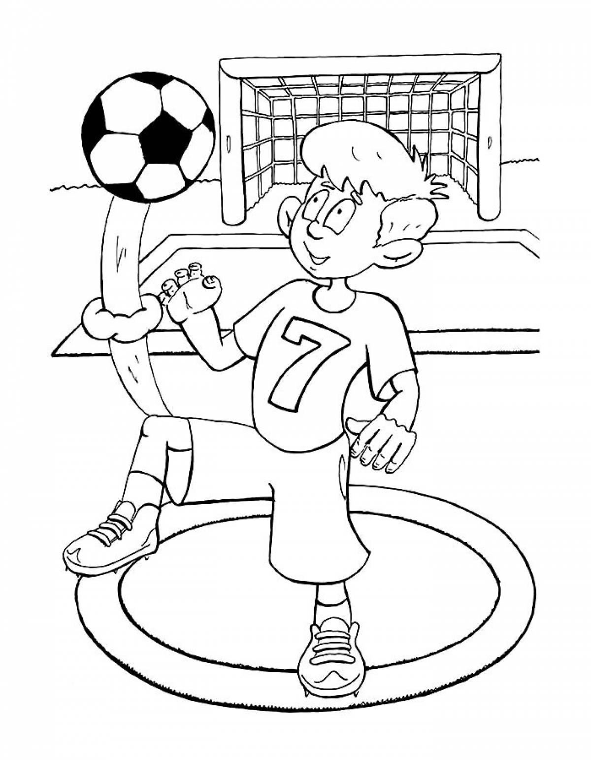 Boy soccer player