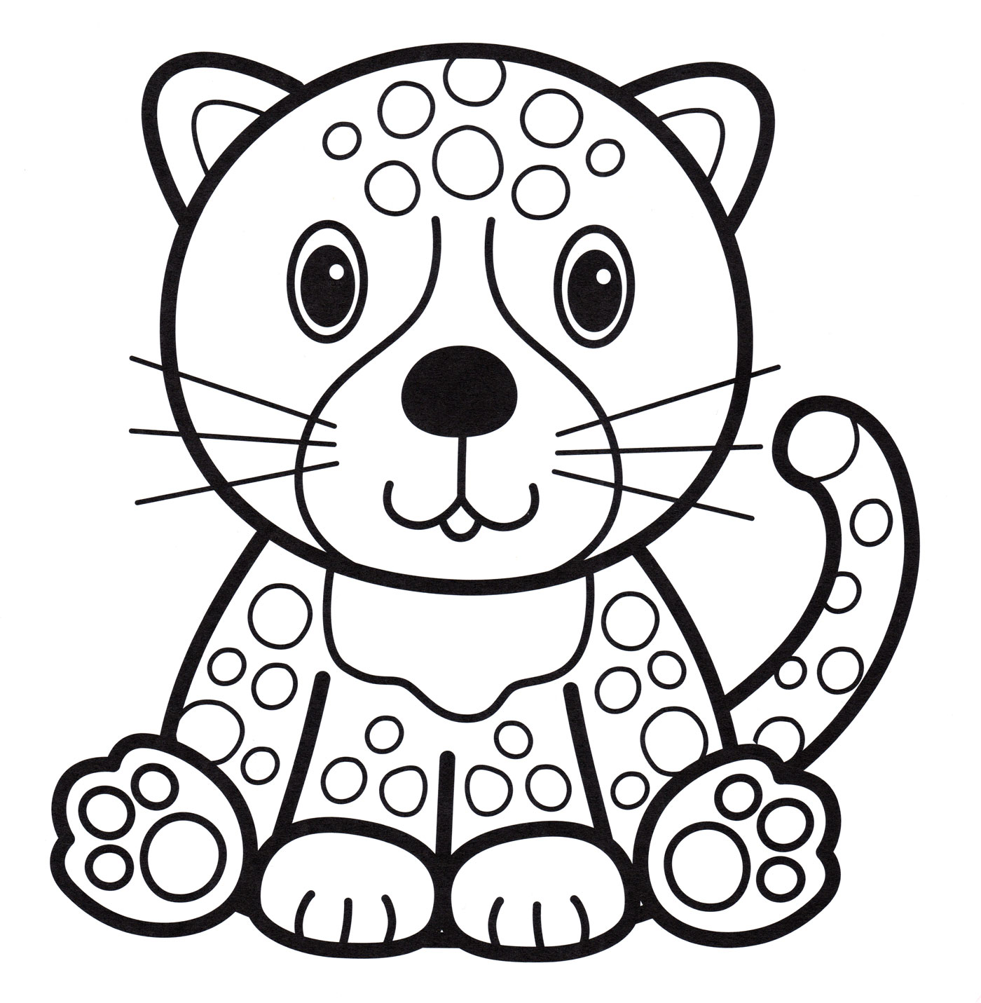 Coloring pages for fingers cat