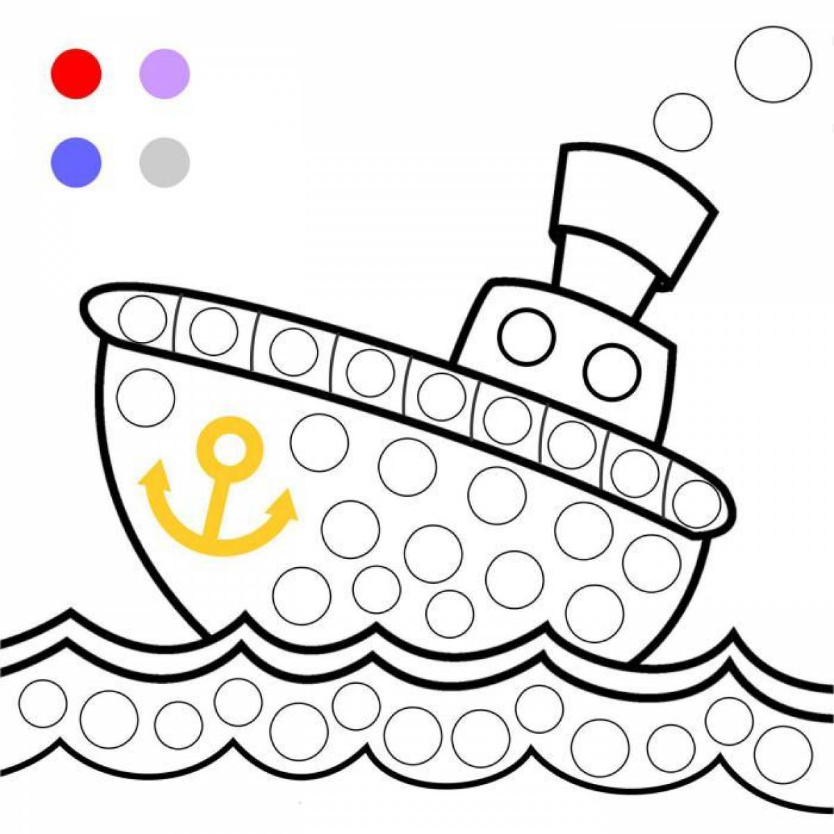 Ship coloring pages