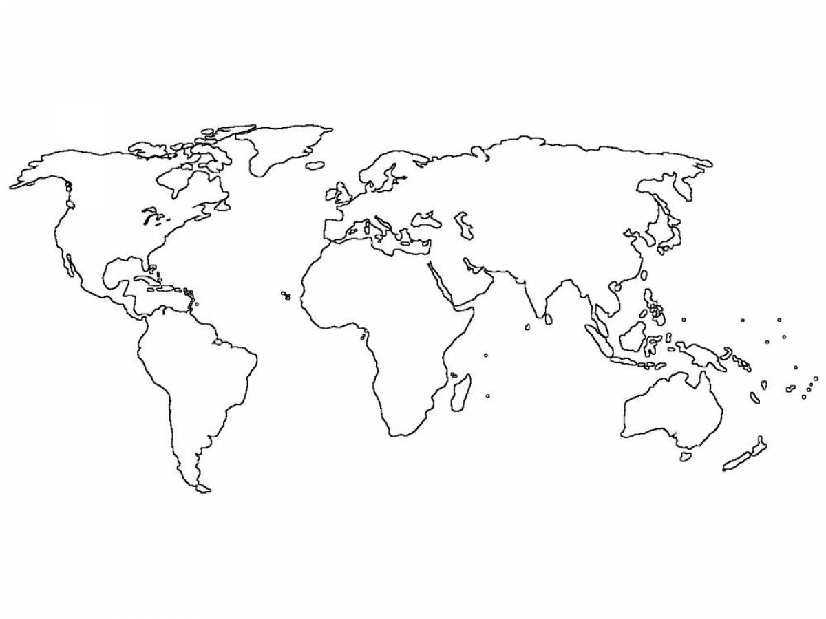 Picture world map