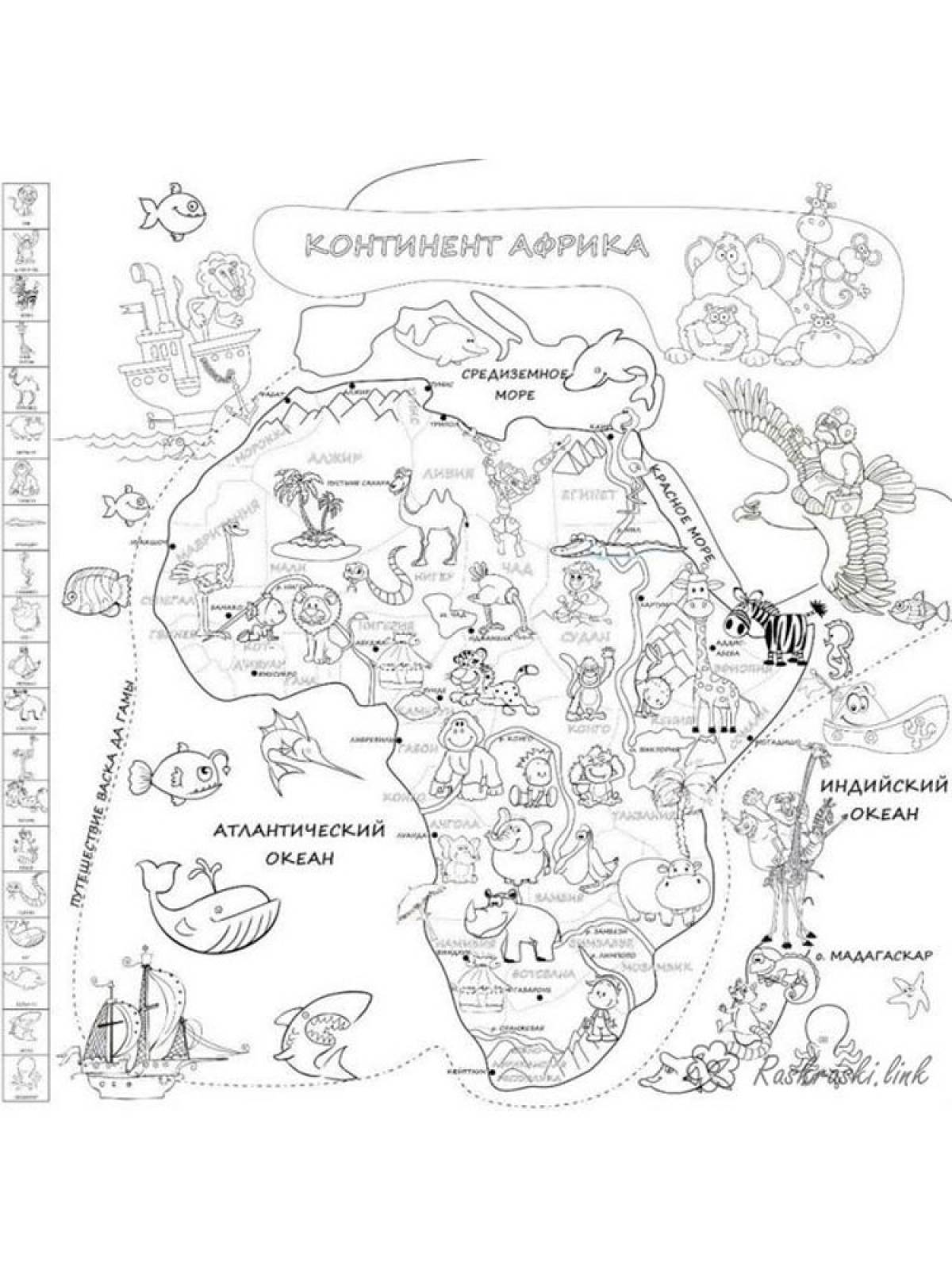 Карта африки
