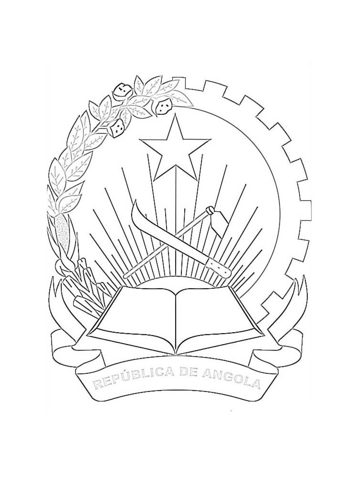 Coats of arms coloring page