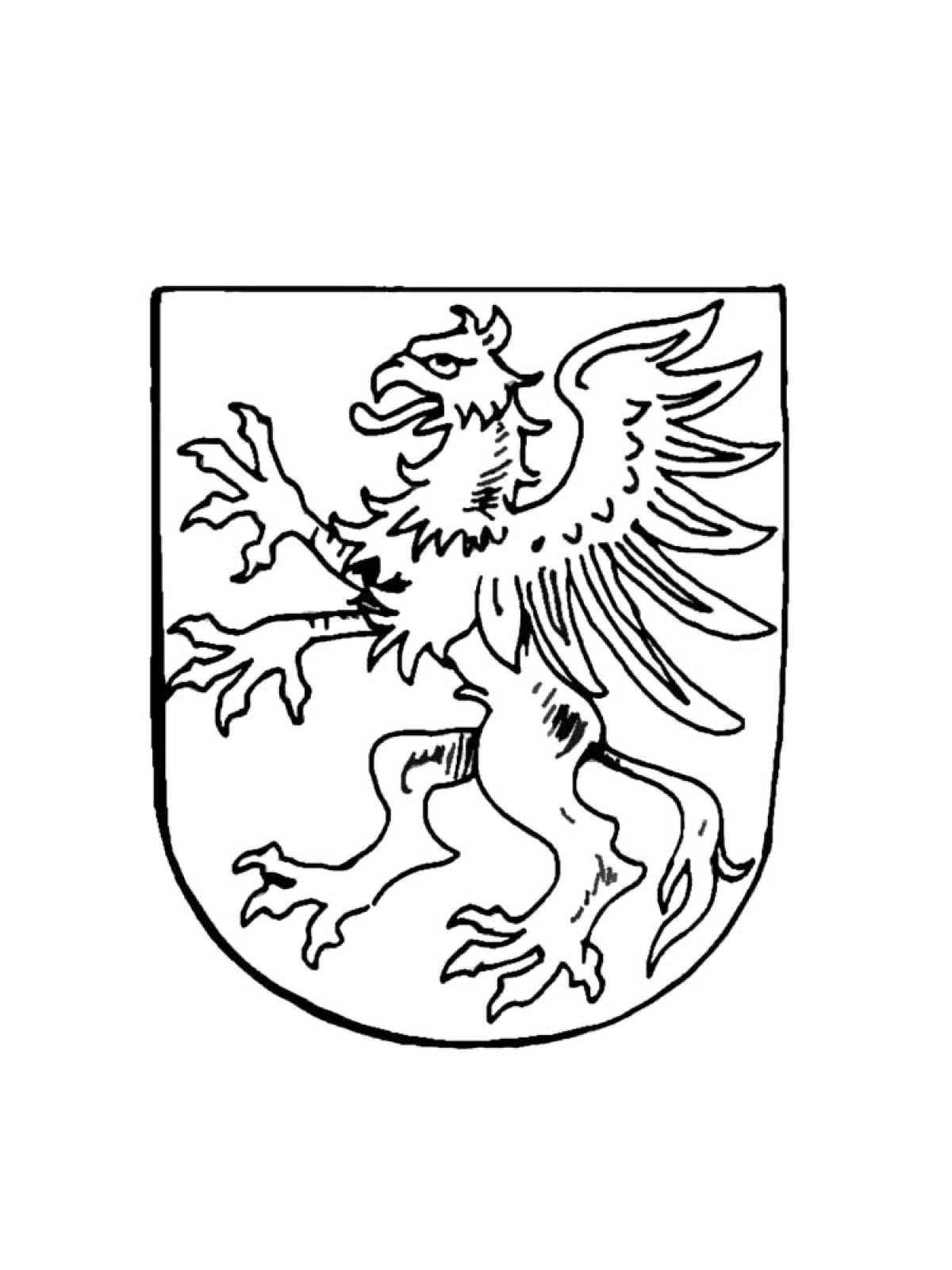 Рисунок герб рыцарей раскраска