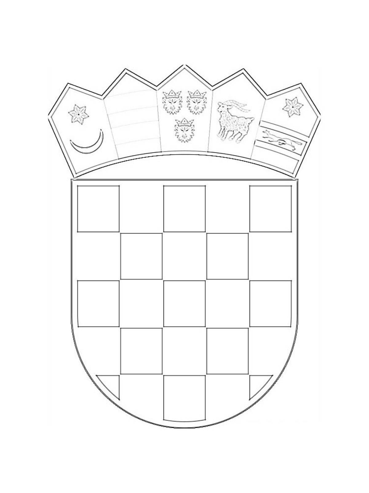 Coats of arms coloring page