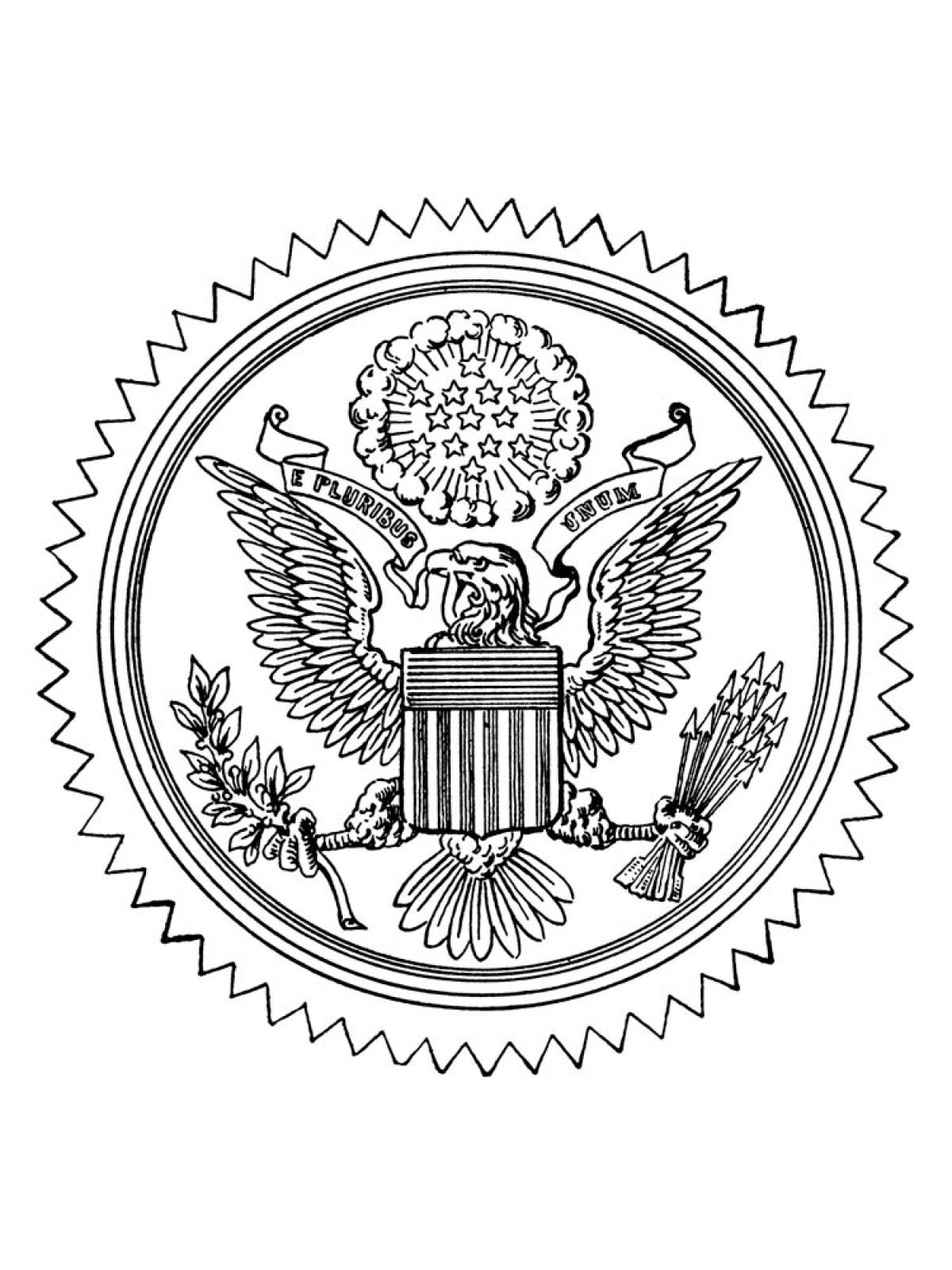 Coats of arms coloring page
