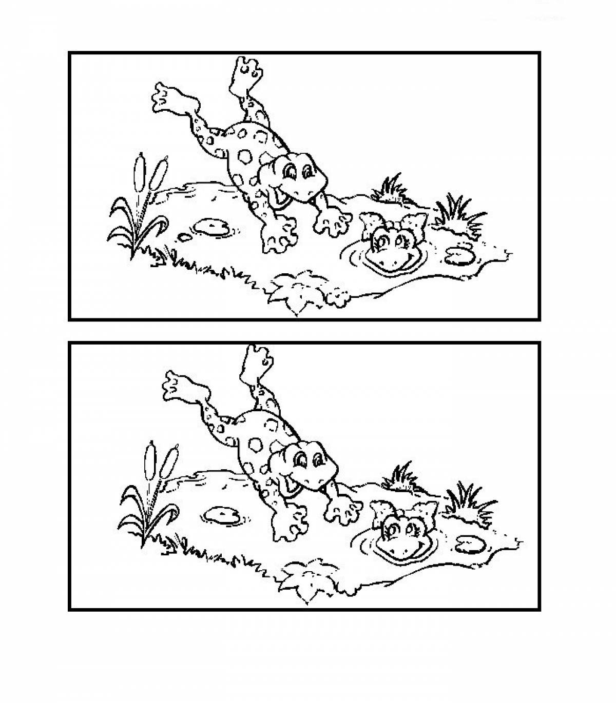 Spot the difference frog