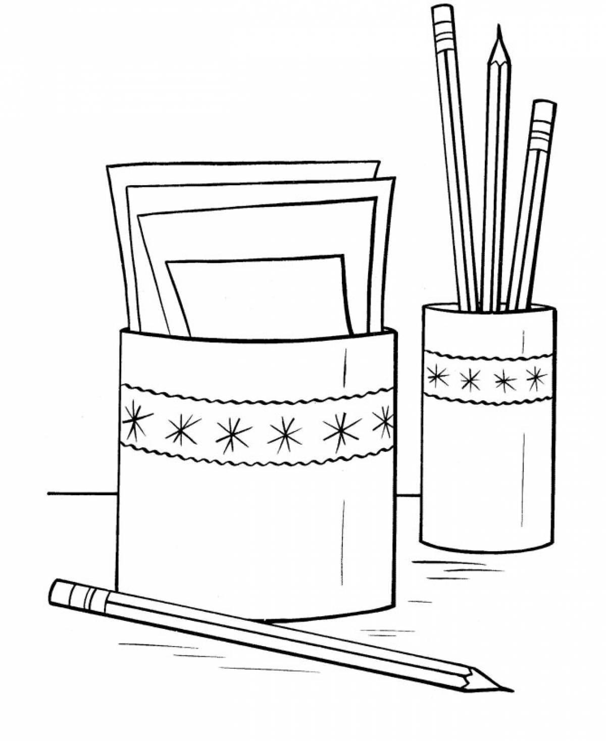 Pencils in a stand