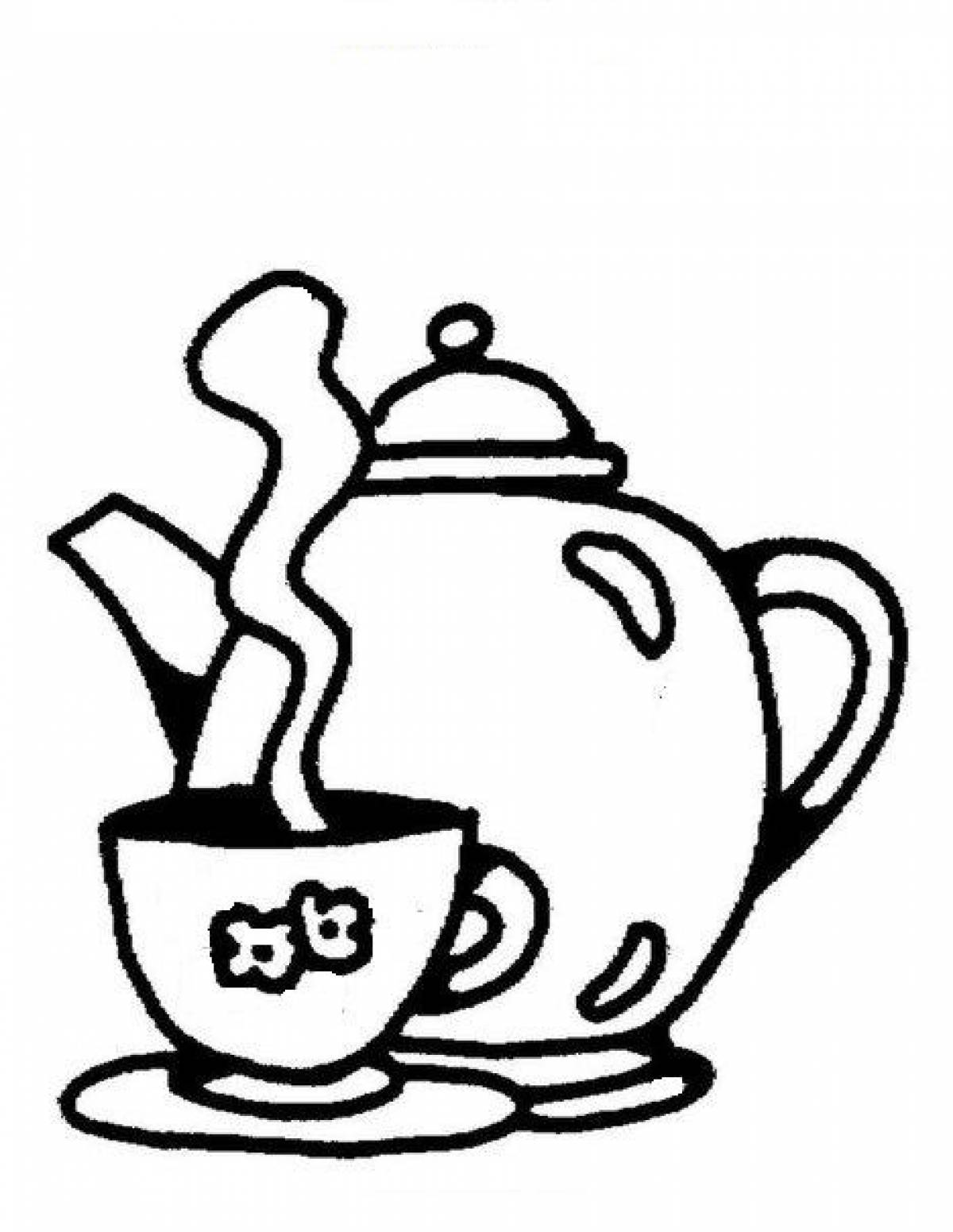 Teapot and mug