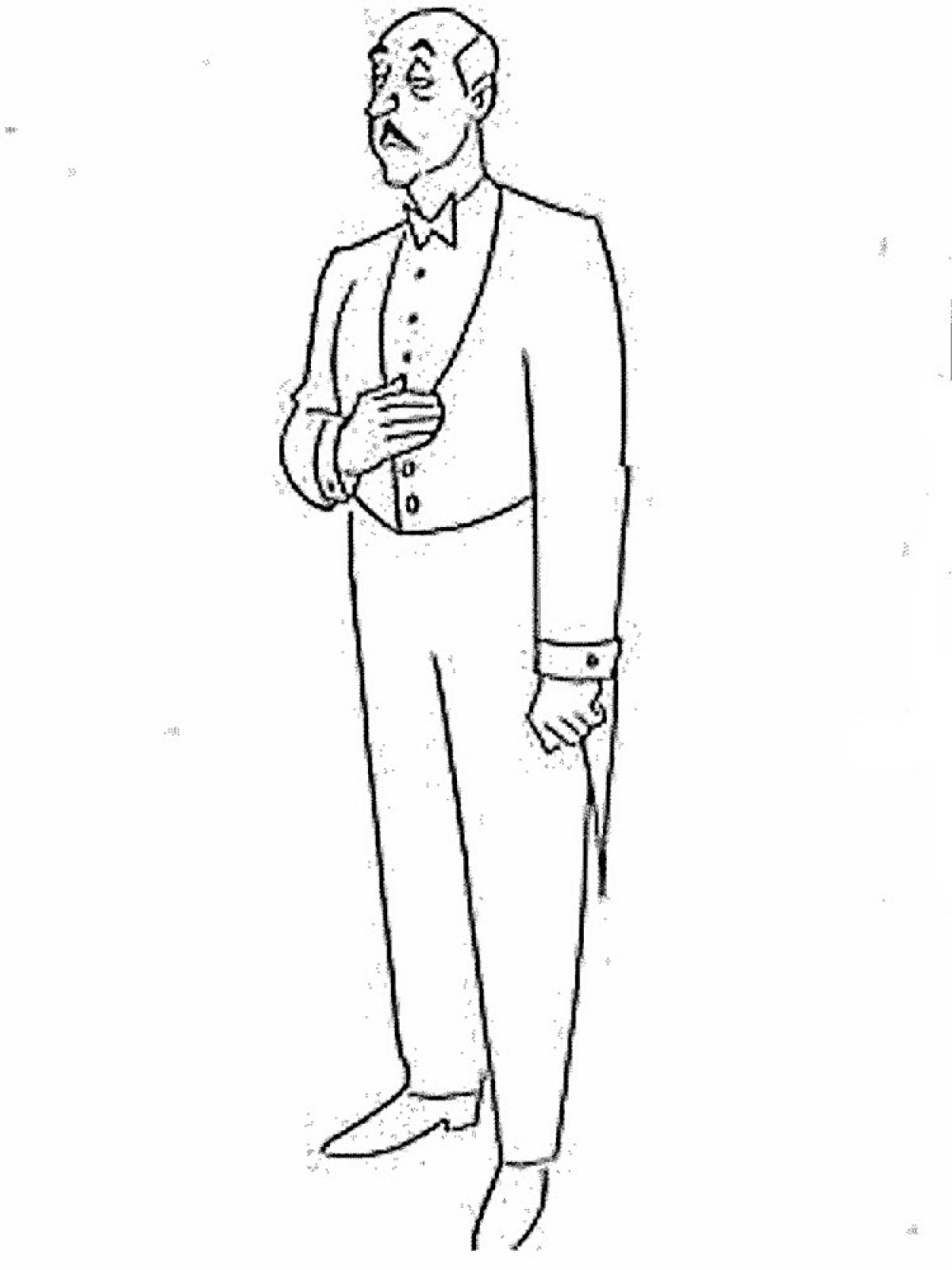 Man in a tailcoat