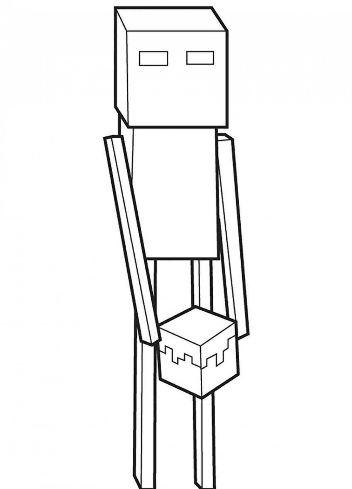 Как нарисовать эндермена нарисовать из майнкрафта