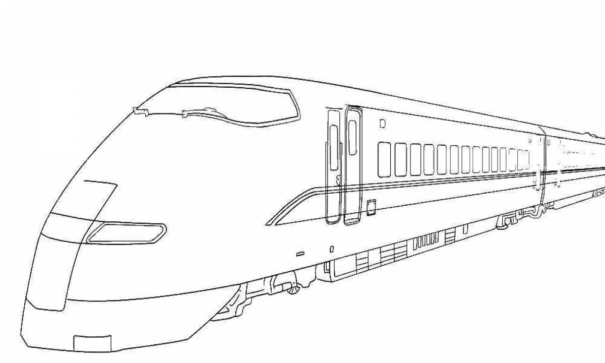 Как нарисовать электропоезд