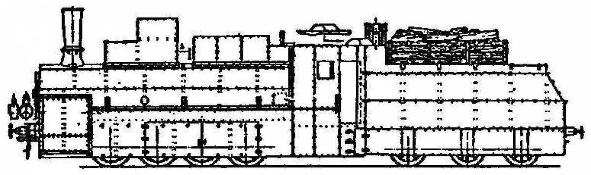 Как рисовать бронепоезд