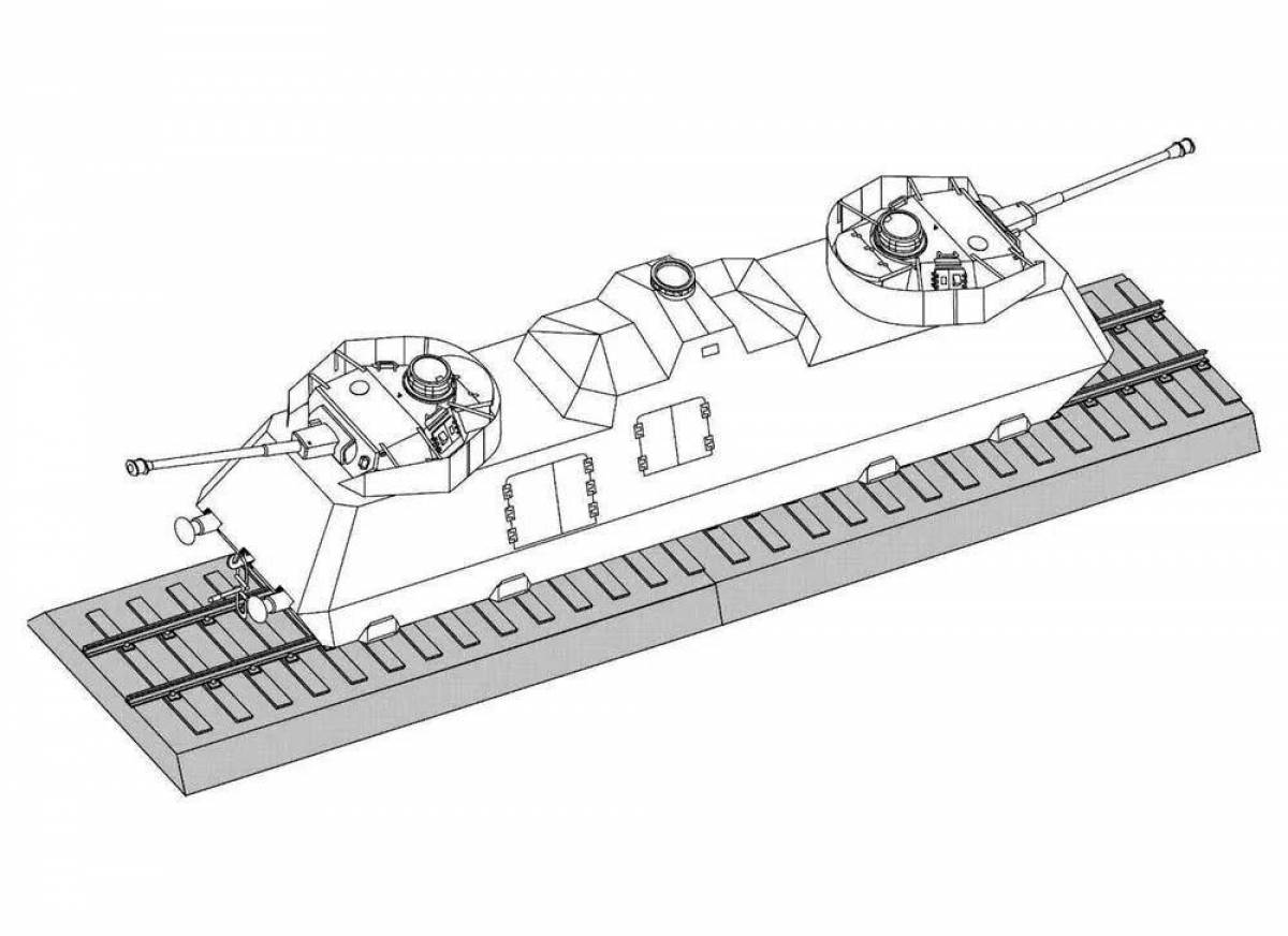 Как рисовать бронепоезд