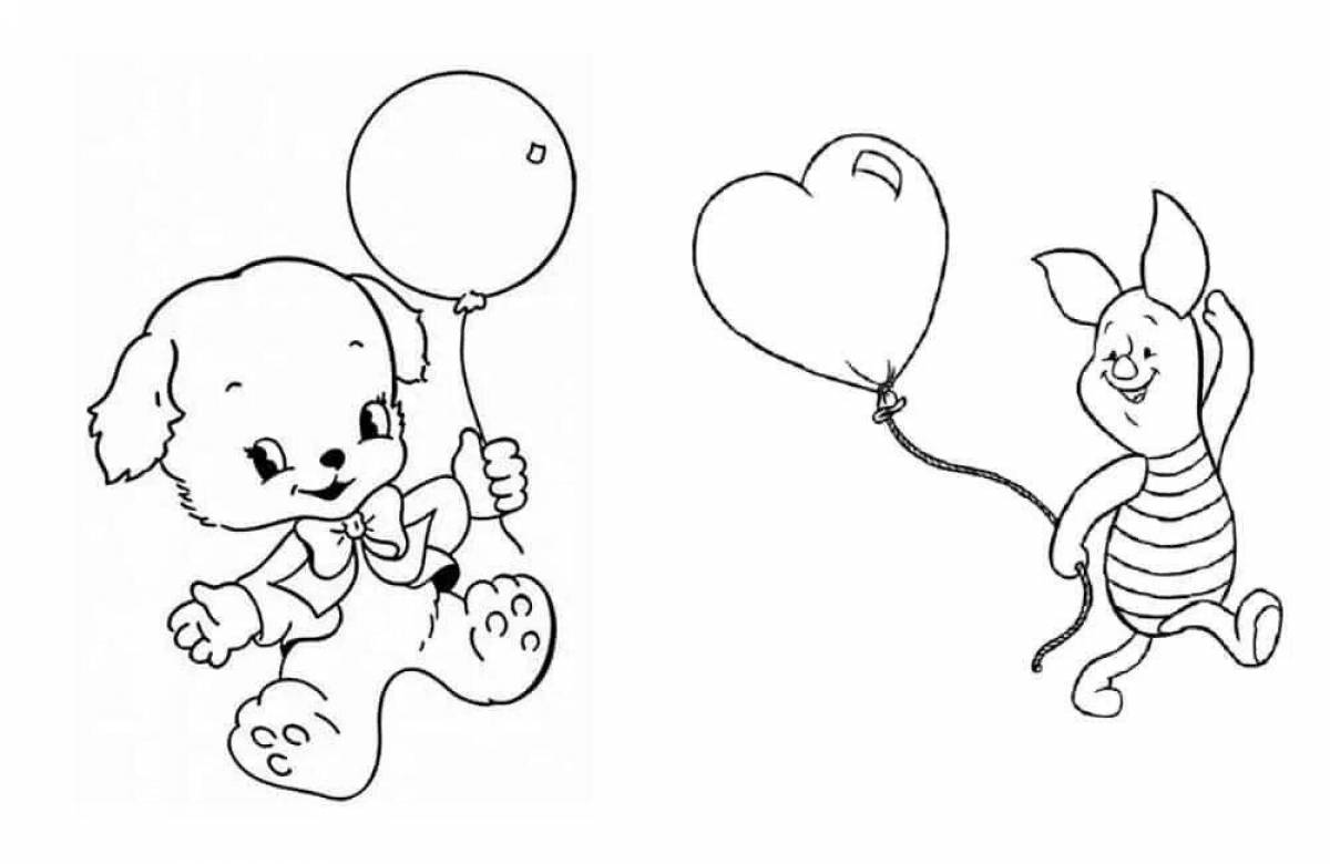 Color-lush coloring page two drawings