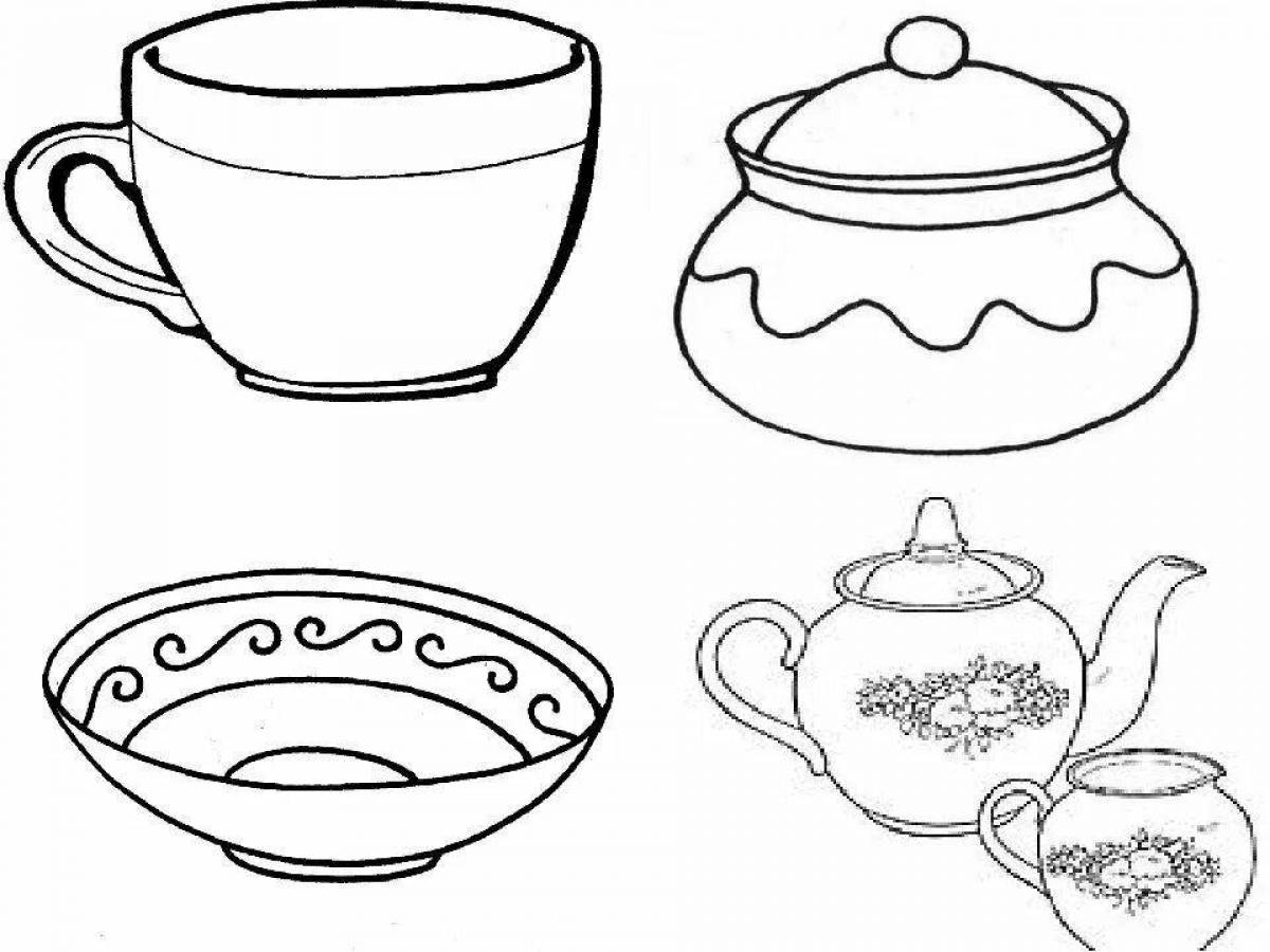 Coloring book irresistible dishes