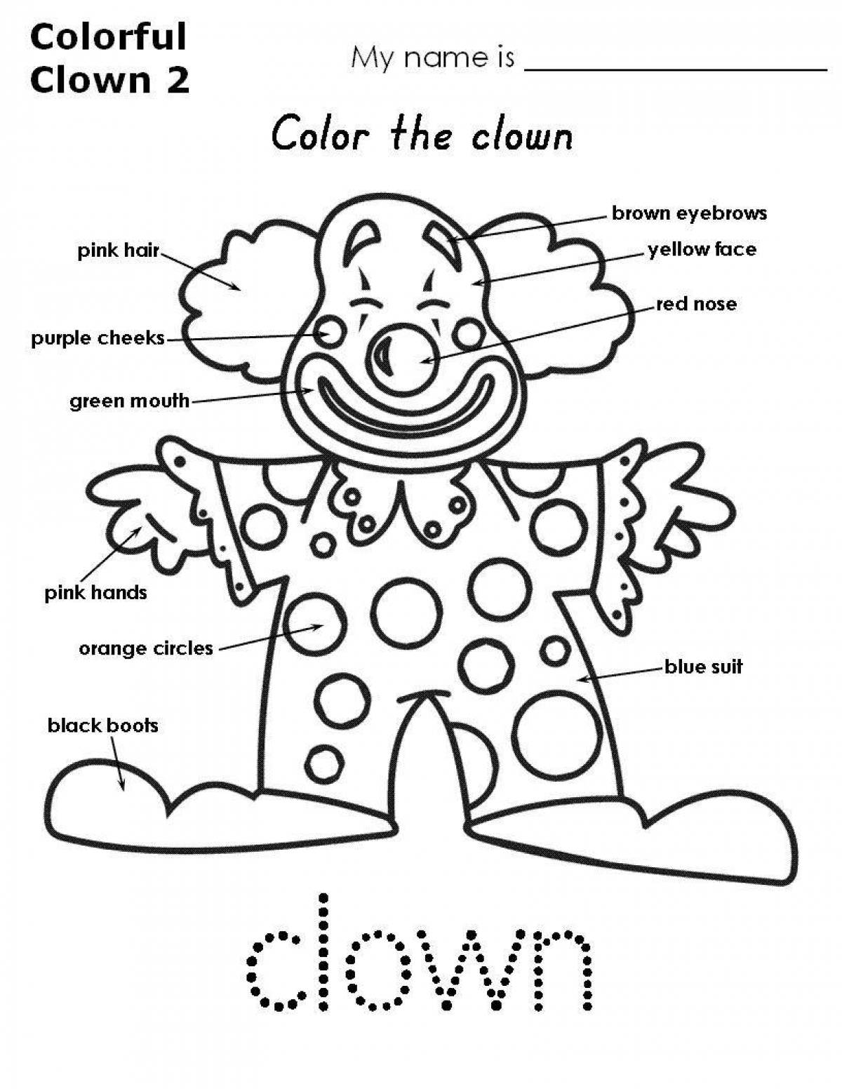 Фото Живая раскраска цвета страницы по английскому языку 2 класс