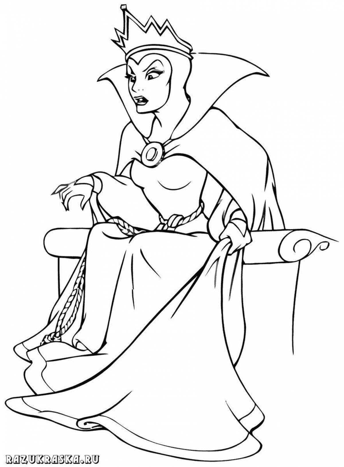 Glorious snow queen coloring book