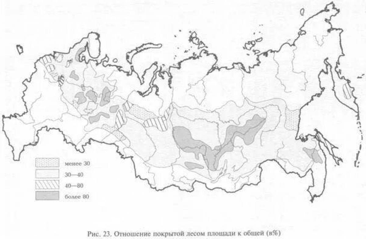 Изысканная карта природных территорий россии 4 класс