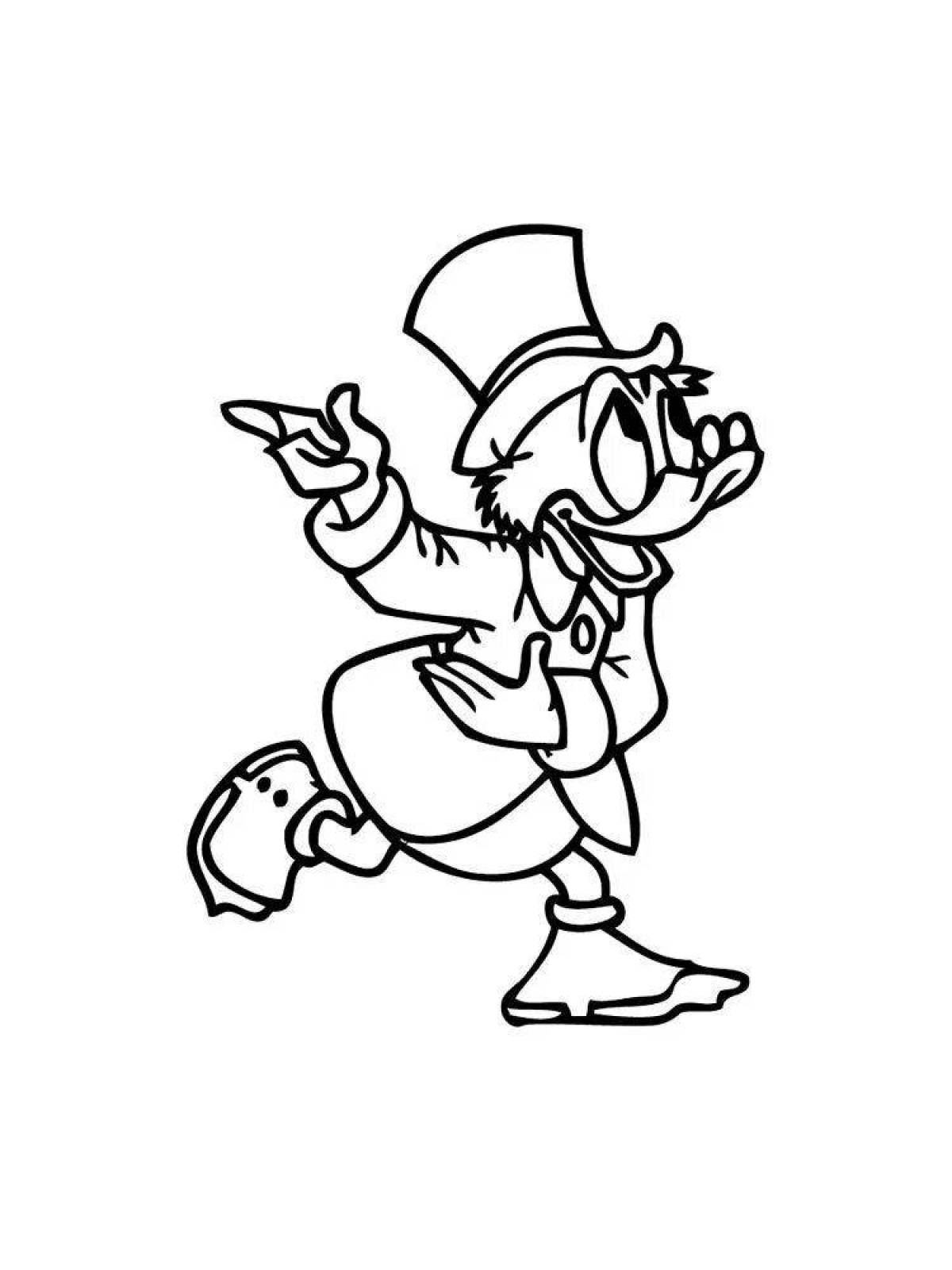 Exciting scrooge coloring book