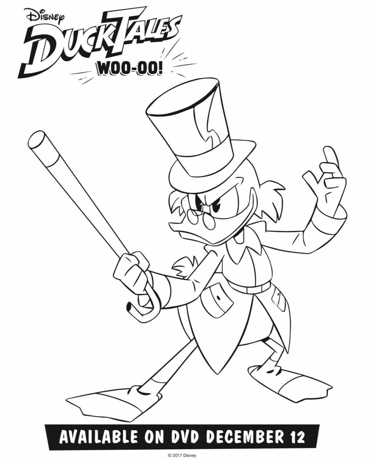 Humorous scrooge coloring book