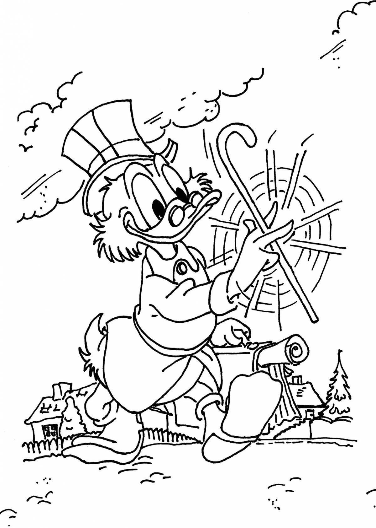 Fancy coloring scrooge
