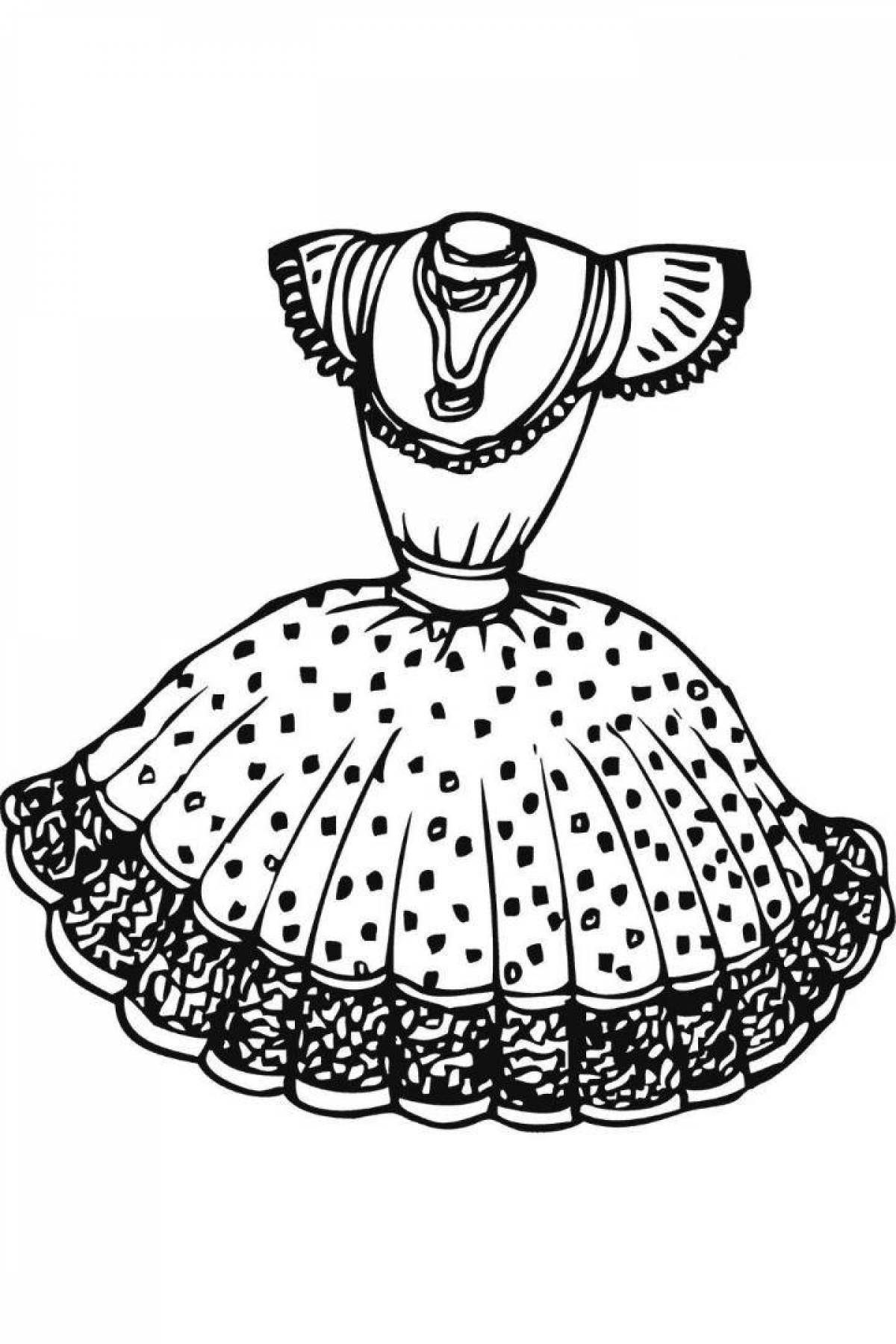 Coloring bright outfit