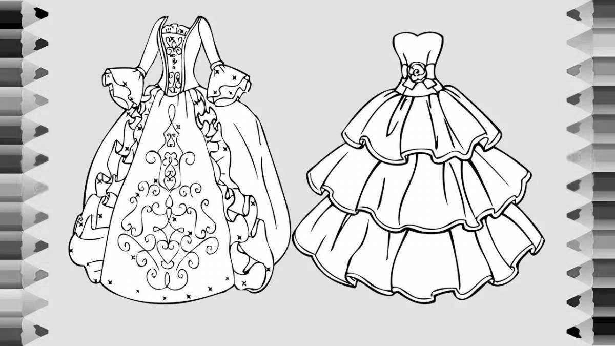 Coloring page charming outfit